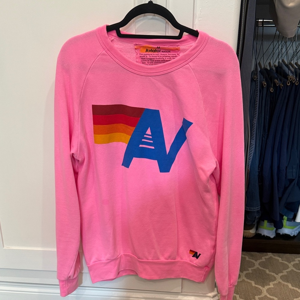 Aviator Nation Pink Sweatshirt